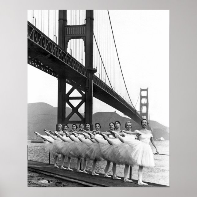 Golden Gate Bridge Dancers Poster (Vorne)