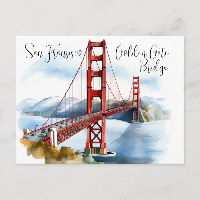 Golden Gate Bridge: Eine zeitlose Reise Postkarte (Vorderseite)