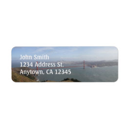 Golden Gate Bridge étiquettes d'adresse de retour 