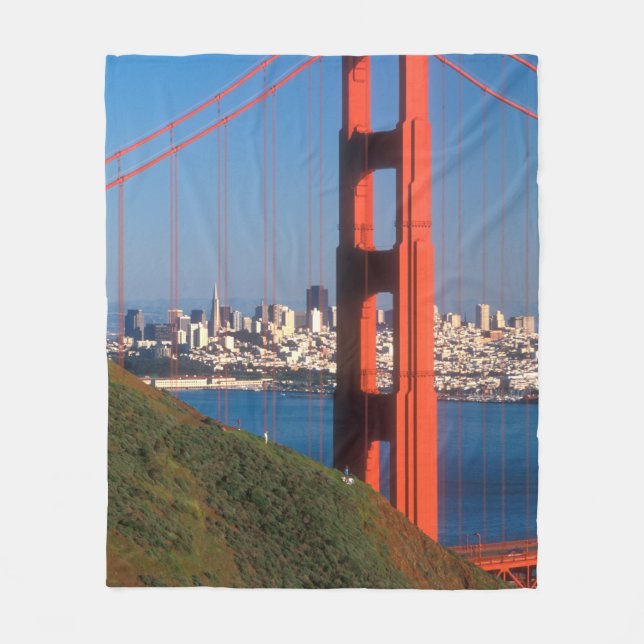 Golden Gate Bridge Fleecedecke (Vorderseite)