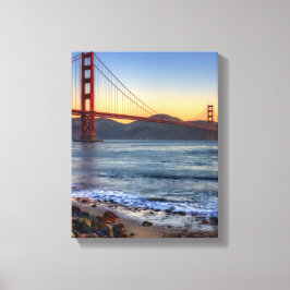 Golden Gate Bridge from San Francisco bay Trail. Leinwanddruck