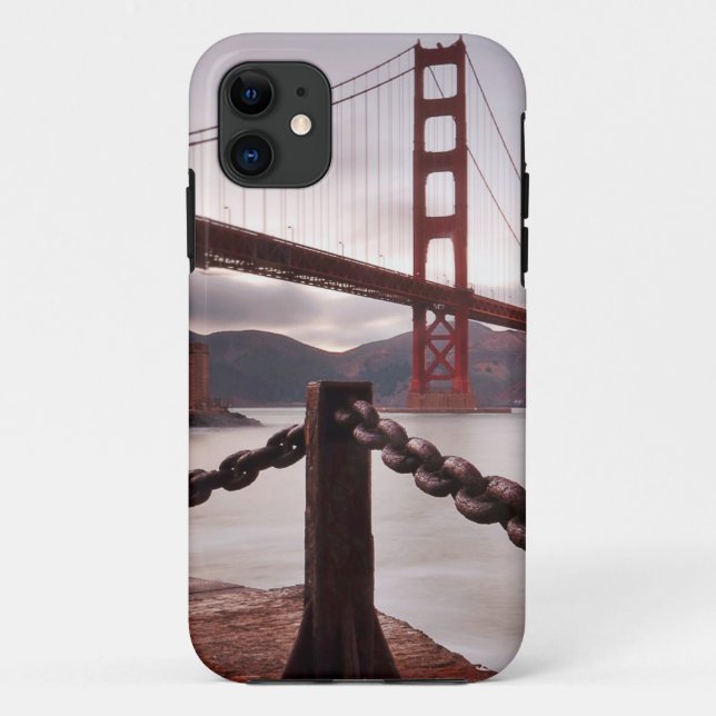 Golden gate bridge gegen Berge Case-Mate iPhone Hülle (Rückseite)