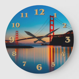 Golden Gate Bridge Große Wanduhr