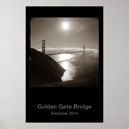 Golden Gate Bridge im Nebel #3 Poster