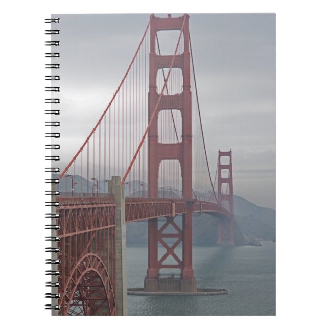 Golden gate bridge im Nebel Notizblock (Vorderseite)