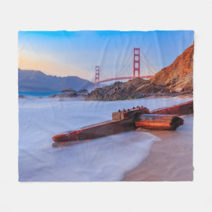 Golden Gate Bridge in San Francisco, Baker Beach Fleecedecke
