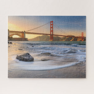 Golden Gate Bridge in San Francisco bei Sonnenunte