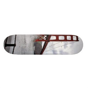 Golden gate bridge in San Francisco gesehen vom Skateboard