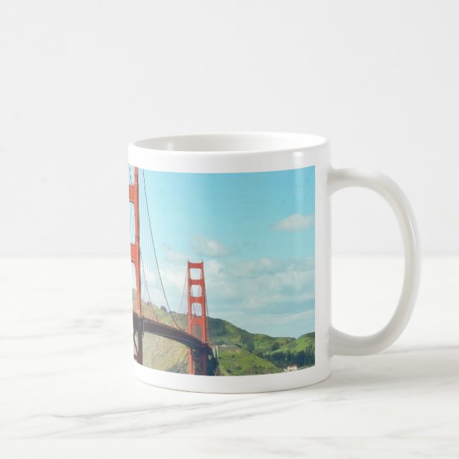 Golden gate bridge in San Francisco Kaffeetasse (Rechts)