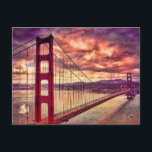 Golden Gate Bridge in San Francisco, Kalifornien. Postkarte<br><div class="desc">Golden Gate Bridge</div>