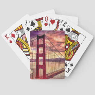 Golden gate bridge in San Francisco, Kalifornien Spielkarten