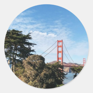 Golden Gate Bridge, Kalifornien CA Runder Aufkleber