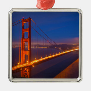 Golden Gate Bridge, Kalifornien Silbernes Ornament