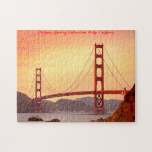 Golden Gate Bridge Kalifornien. Weihnachtsgrüße