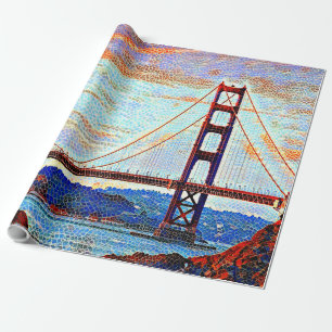 Golden Gate Bridge Malerei Geschenkpapier
