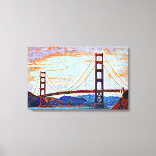 Golden Gate Bridge Malerei Leinwanddruck