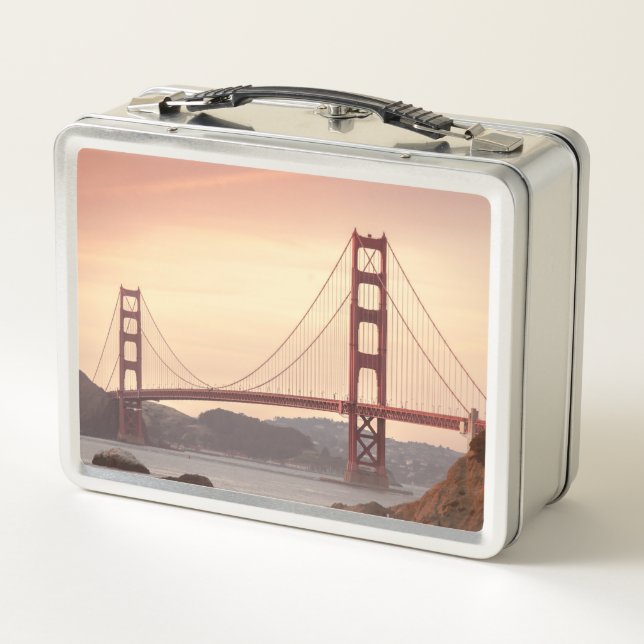 Golden Gate Bridge Metal Lunch Box (Rückseite)
