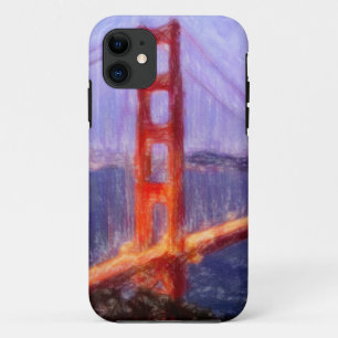 Golden Gate Bridge - Mixed Media Malerei title_seo2