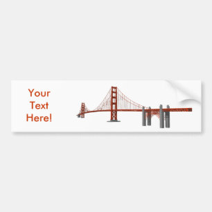 Golden gate bridge: Modell 3D: Autoaufkleber