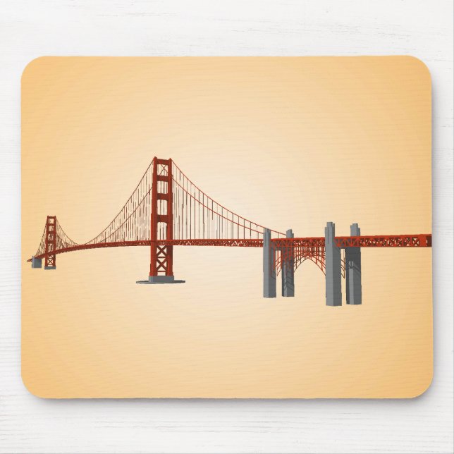 Golden gate bridge: Modell 3D: Mousepad (Vorne)