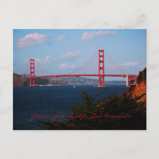 Golden Gate Bridge Postcard Postkarte (Vorderseite)