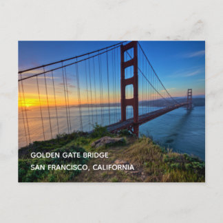 Golden Gate Bridge Postcard Postkarte