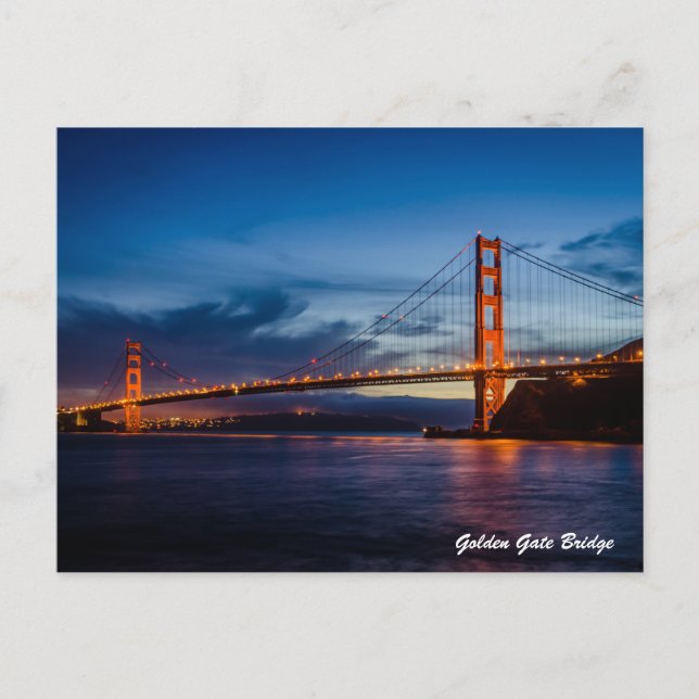 Golden Gate Bridge Postkarte (Vorderseite)