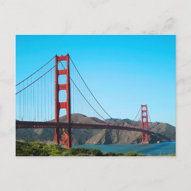 Golden Gate Bridge Postkarte (Vorderseite)