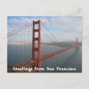 Golden gate bridge postkarte
