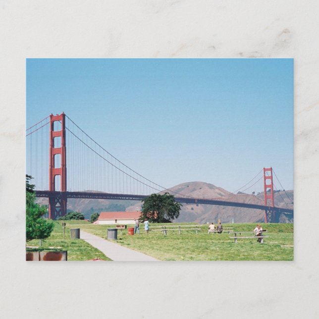 Golden Gate Bridge Postkarte (Vorderseite)