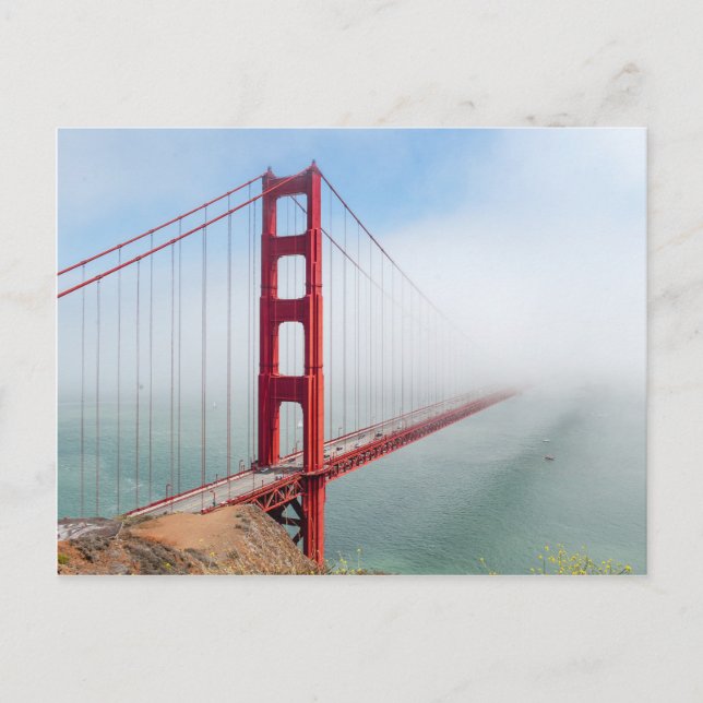 Golden Gate Bridge Postkarte (Vorderseite)