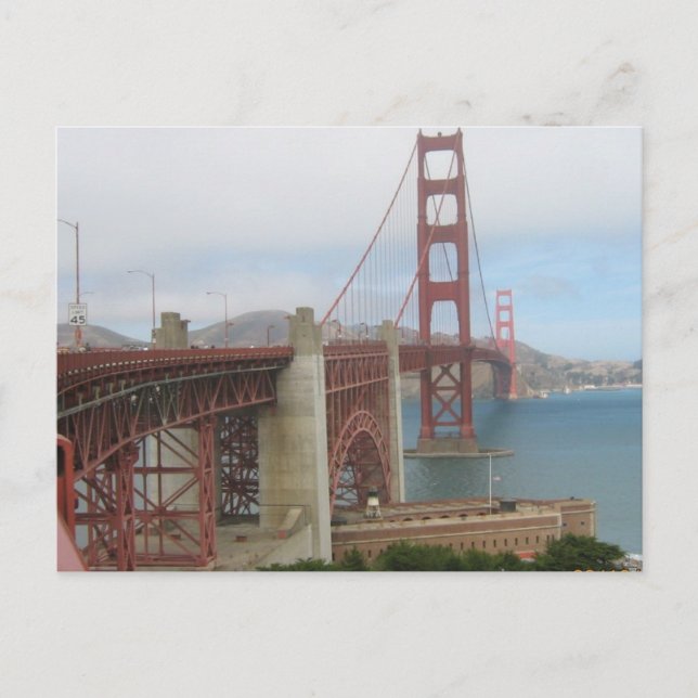 Golden Gate Bridge Postkarte (Vorderseite)