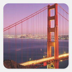 Golden Gate Bridge Quadratischer Aufkleber