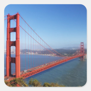 Golden Gate Bridge Quadratischer Aufkleber