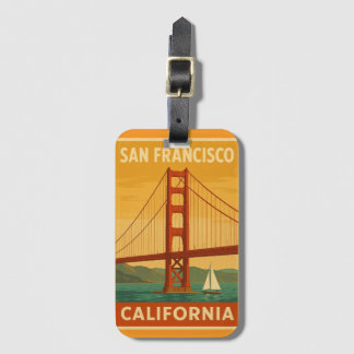 Golden Gate Bridge Retro – San Francisco Luggage T Gepäckanhänger