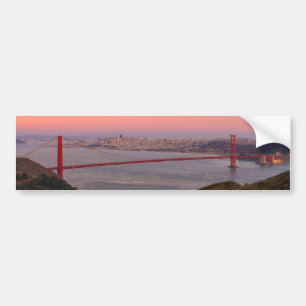 Golden gate bridge San Francisco am Sonnenaufgang Autoaufkleber