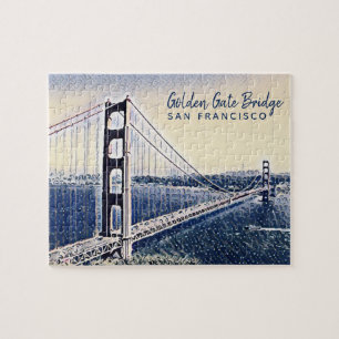 Golden Gate Bridge San Francisco Aquarell-Kunst