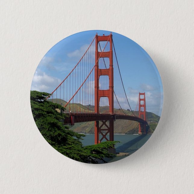 Golden gate bridge, San Francisco Button (Vorderseite)