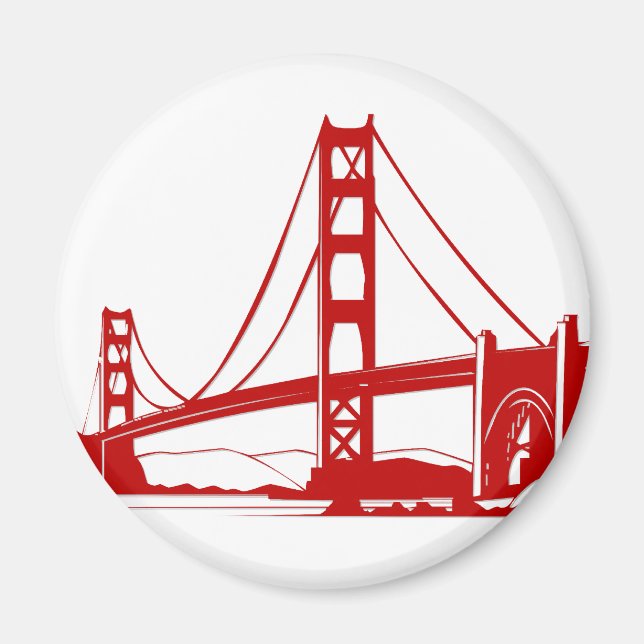 Golden Gate Bridge - San Francisco, CA Magnet (Vorne)