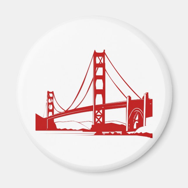 Golden Gate Bridge - San Francisco, CA Magnet (Vorne)