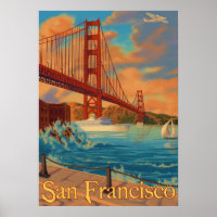 Golden Gate Bridge - San Francisco, CA Poster