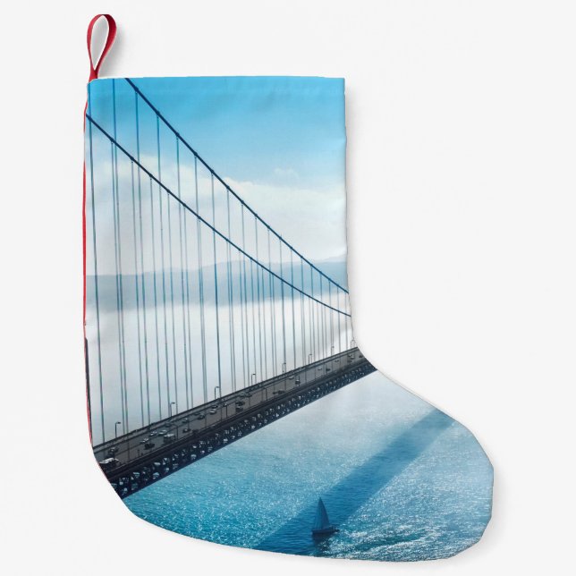 GOLDEN GATE BRIDGE SAN FRANCISCO CALIFORNIA KLEINER WEIHNACHTSSTRUMPF (Vorderseite)