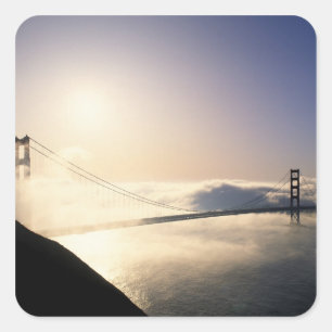 Golden Gate Bridge, San Francisco, Kalifornien, 4 Quadratischer Aufkleber