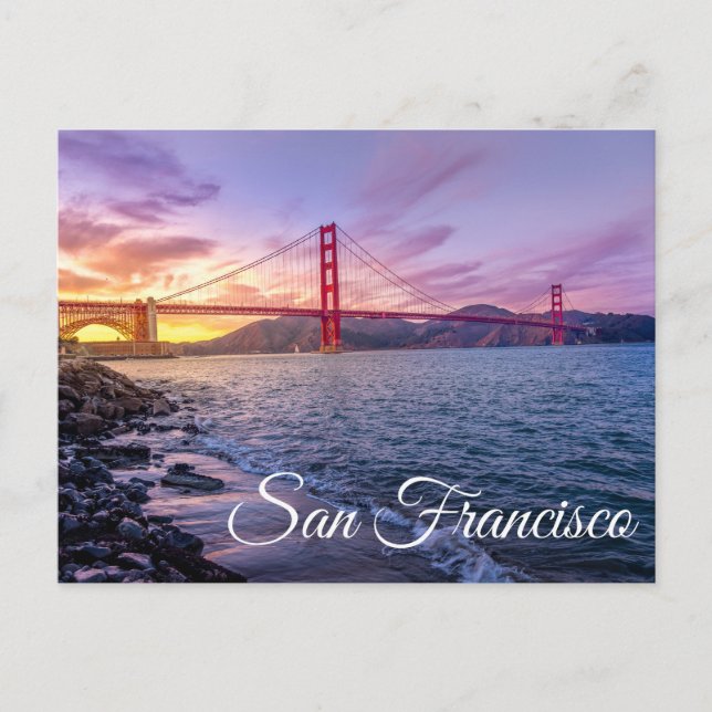 Golden Gate Bridge San Francisco, Kalifornien CA Postkarte (Vorderseite)