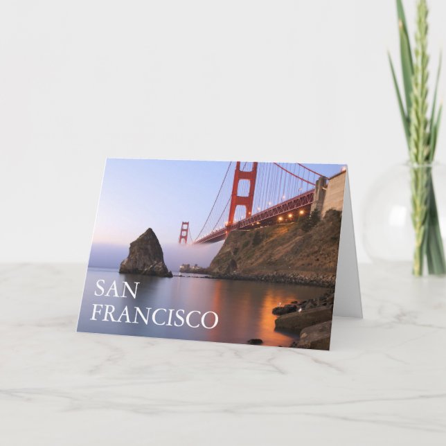 Golden Gate Bridge | San Francisco Kalifornien Karte (Vorderseite)