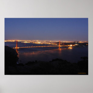 Golden gate bridge, San Francisco, Kalifornien Poster