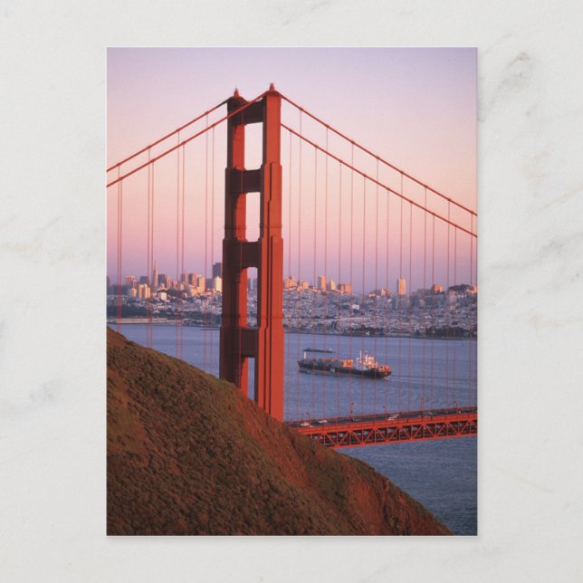 Golden Gate Bridge; San Francisco; Kalifornien; Postkarte (Vorderseite)