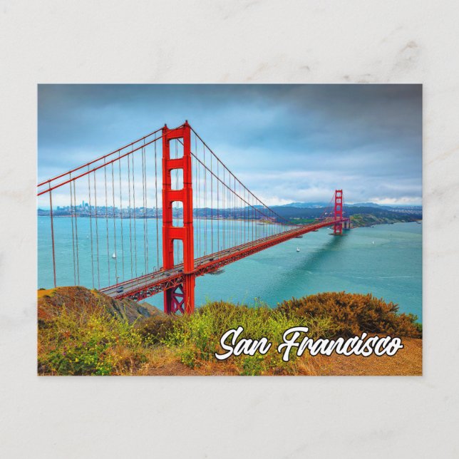 Golden Gate Bridge, San Francisco, Kalifornien Postkarte (Vorderseite)