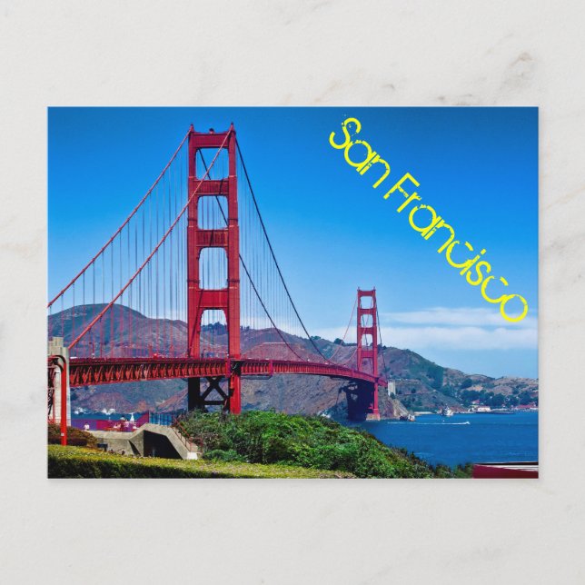 Golden Gate Bridge, San Francisco, Kalifornien Postkarte (Vorderseite)