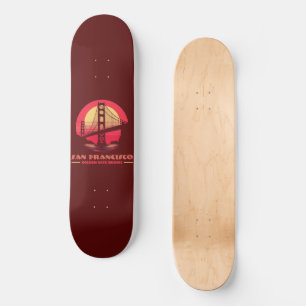 Golden Gate Bridge San Francisco Kalifornien USA Skateboard